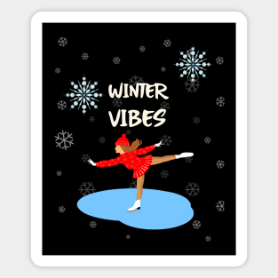 ICE Skater Winter Season Magnet